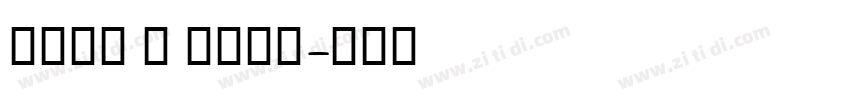Mier B Bold字体转换
